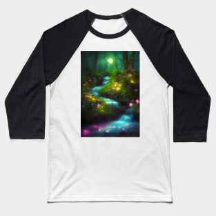 Tranquility By Moonlight Baseball T-Shirt